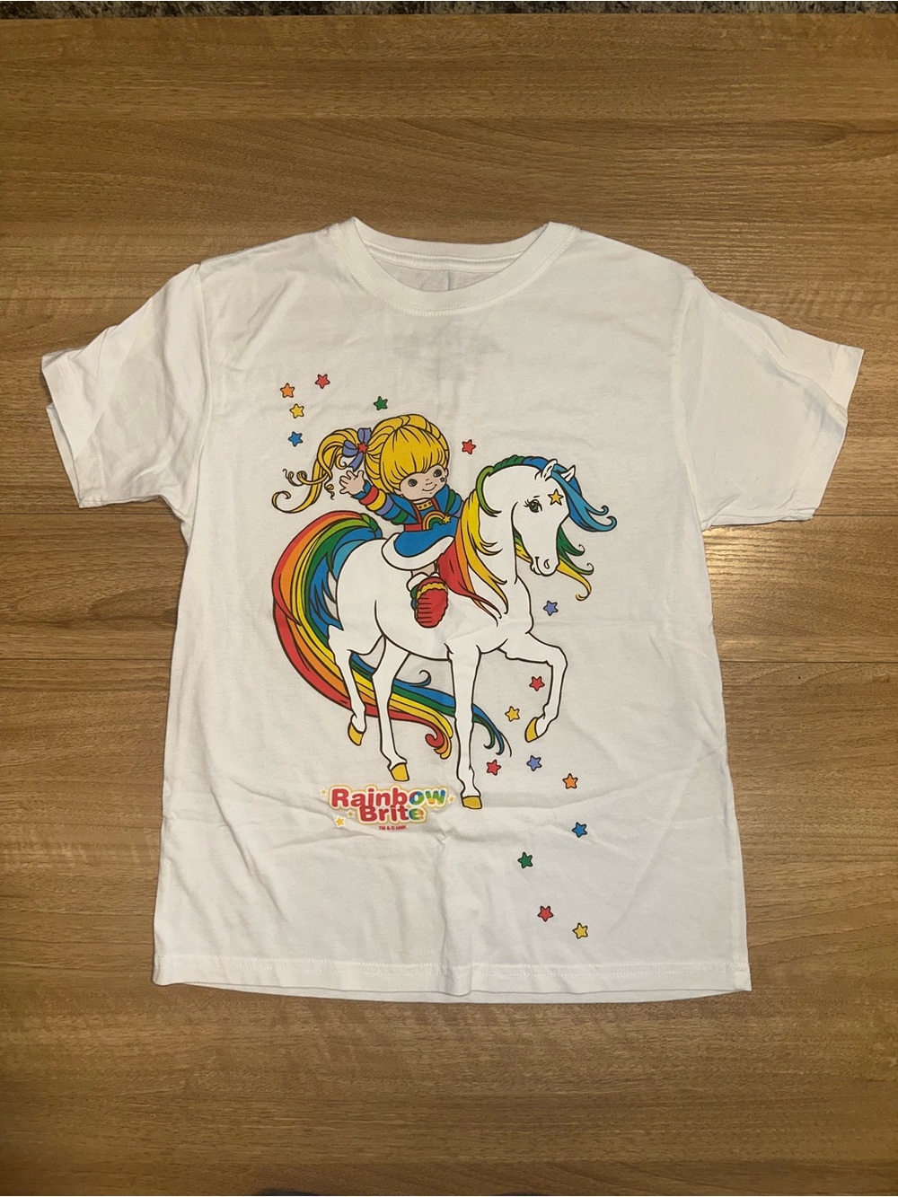 Rainbow Brite Woman’s White Graphic Tee